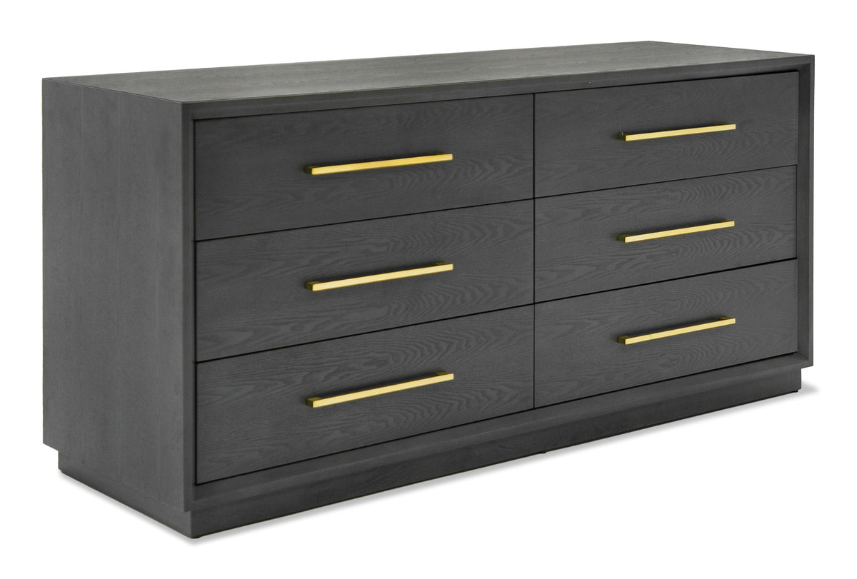 Manhattan- Contemporary Grey and Gold Dresser