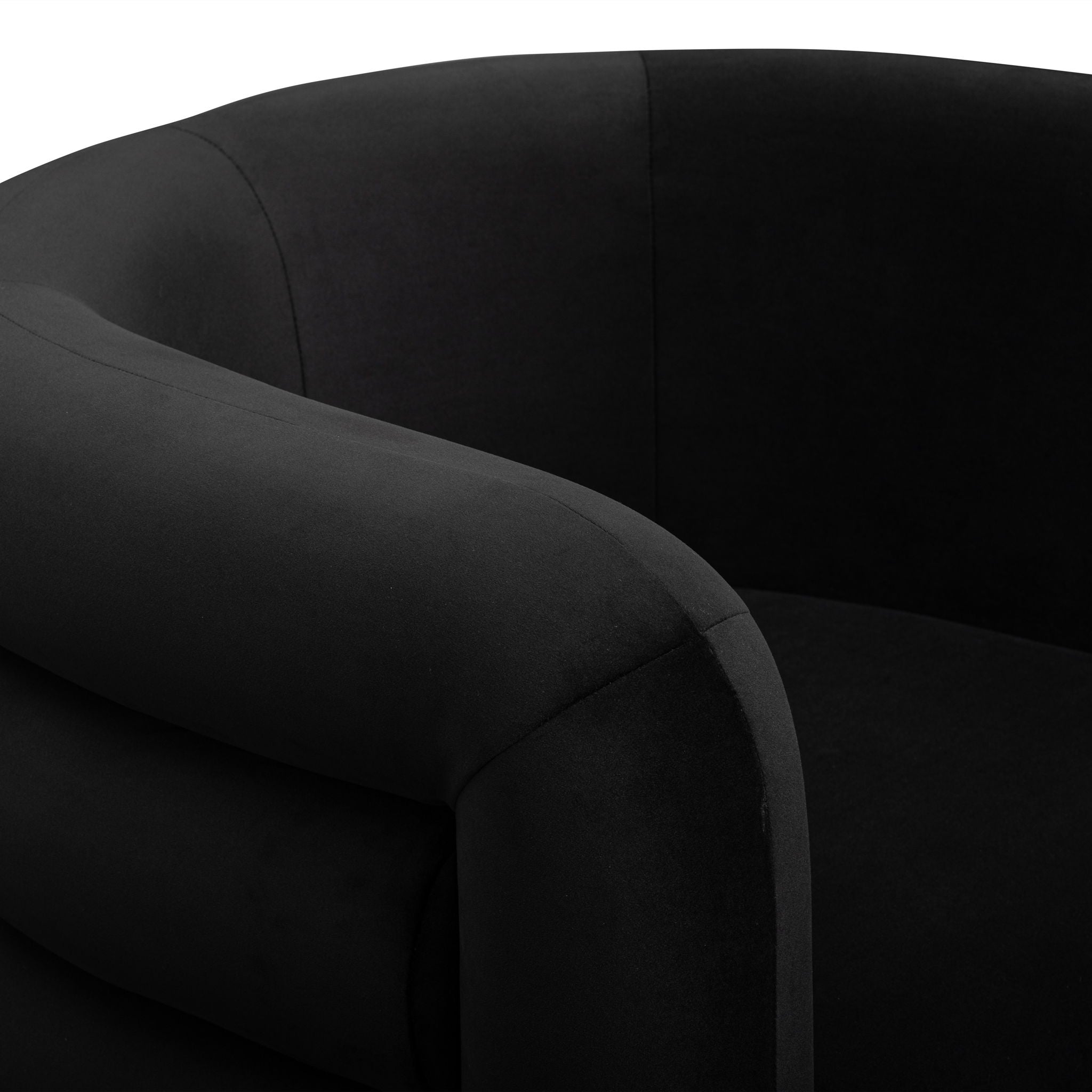 Curves - Velvet Swivel Accent Chair