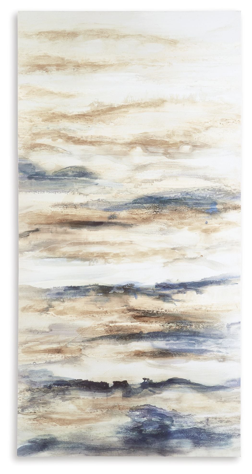 Joely - Wall Art - Blue / Tan