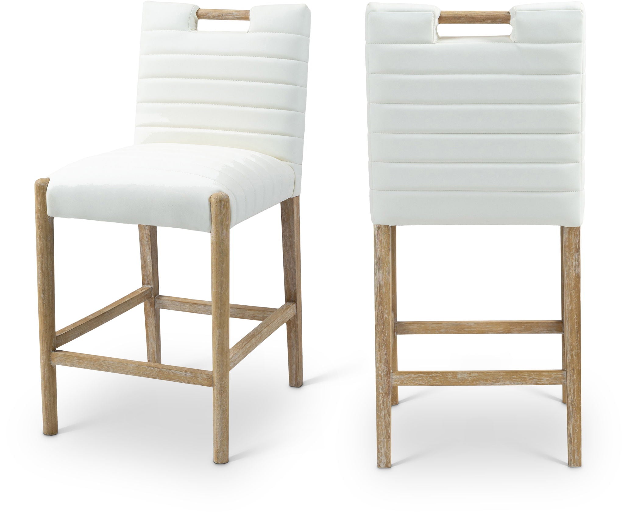 Aimee - Counter Stool - Light Brown Legs