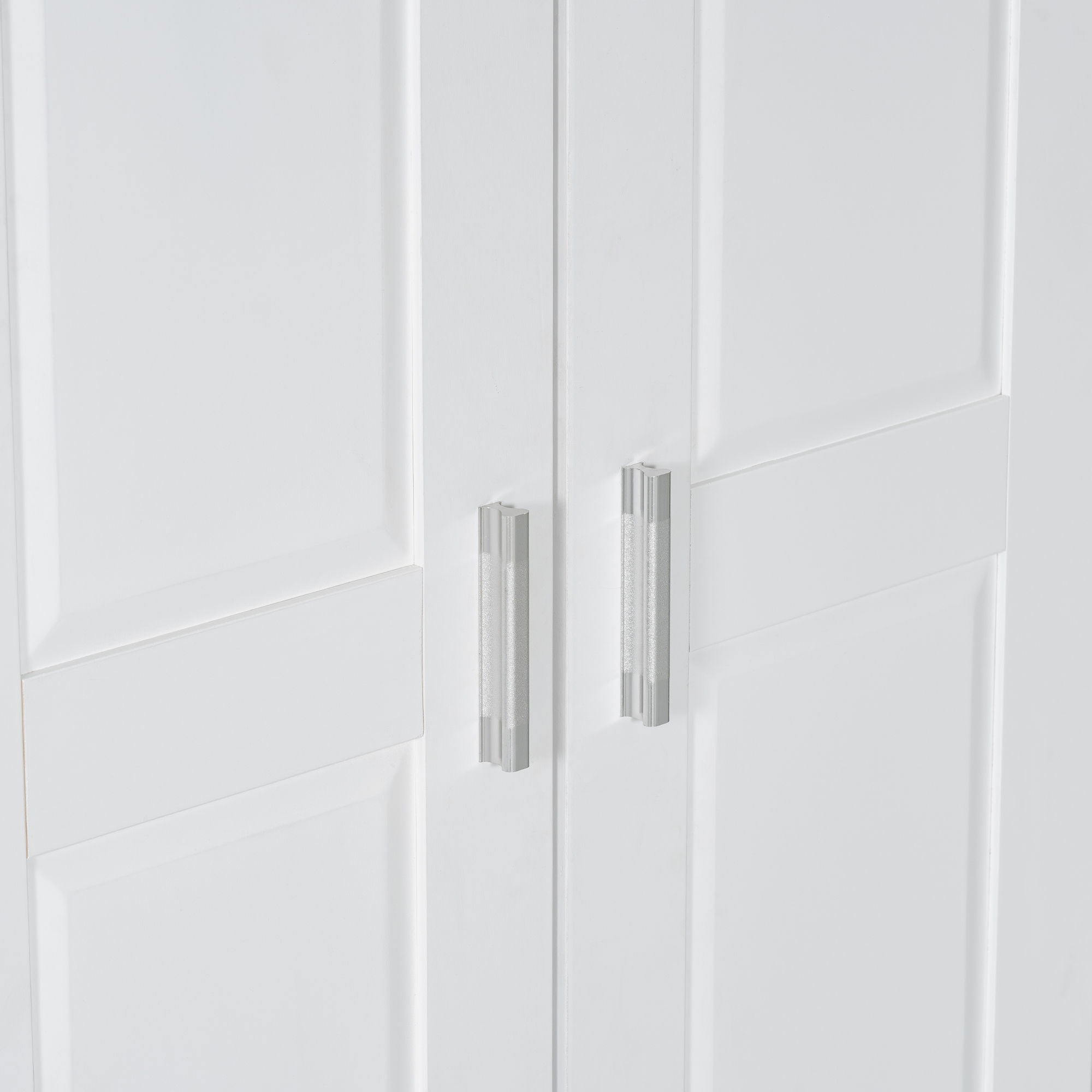 Storage Cabinet With Adjustable Shelves, 2 Doors, Rectangle Design For Bathroom