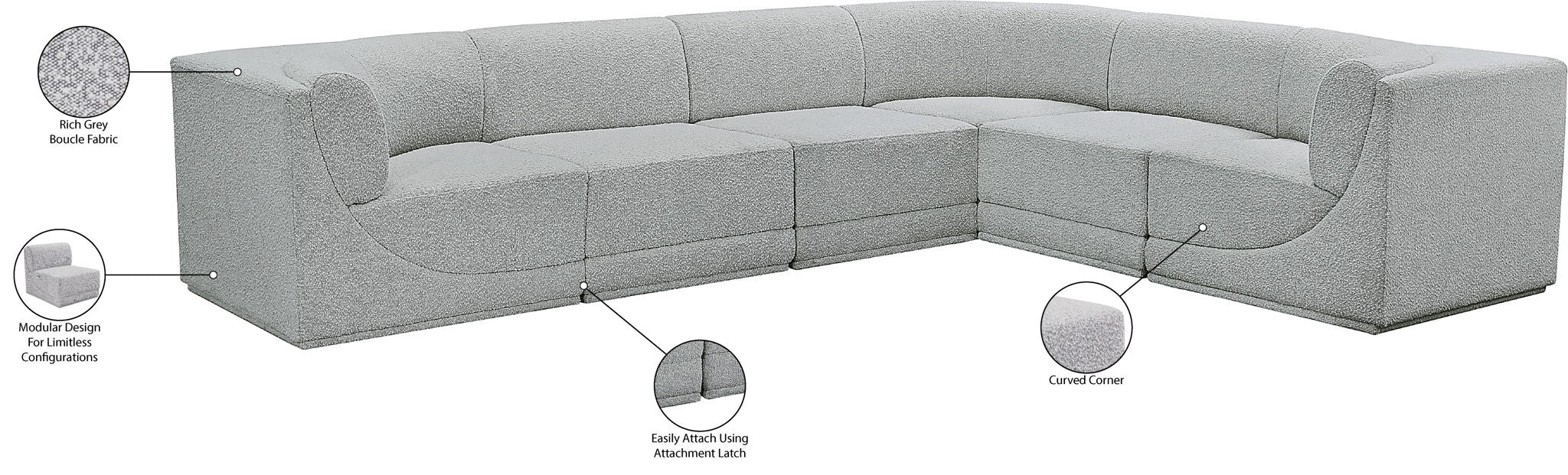 Ollie - 6 Piece Modular Sectional