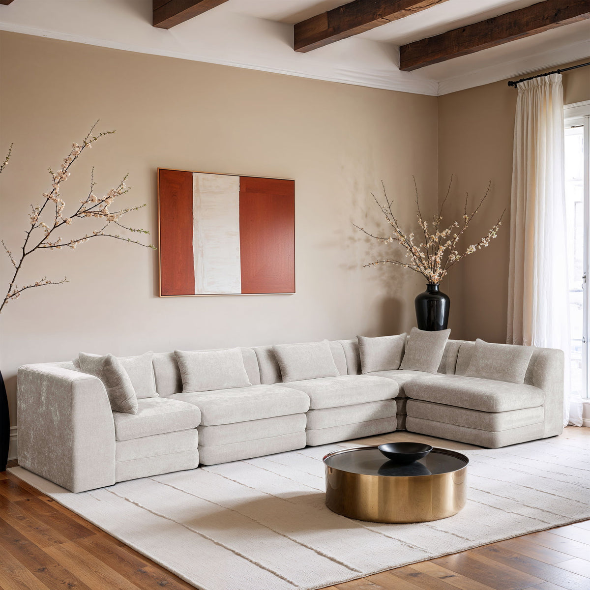 Stellar - 5 Piece Upholstered Modular Sectional