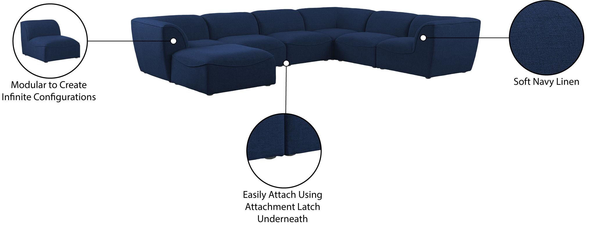 Miramar - 7 Piece Modular Sectional