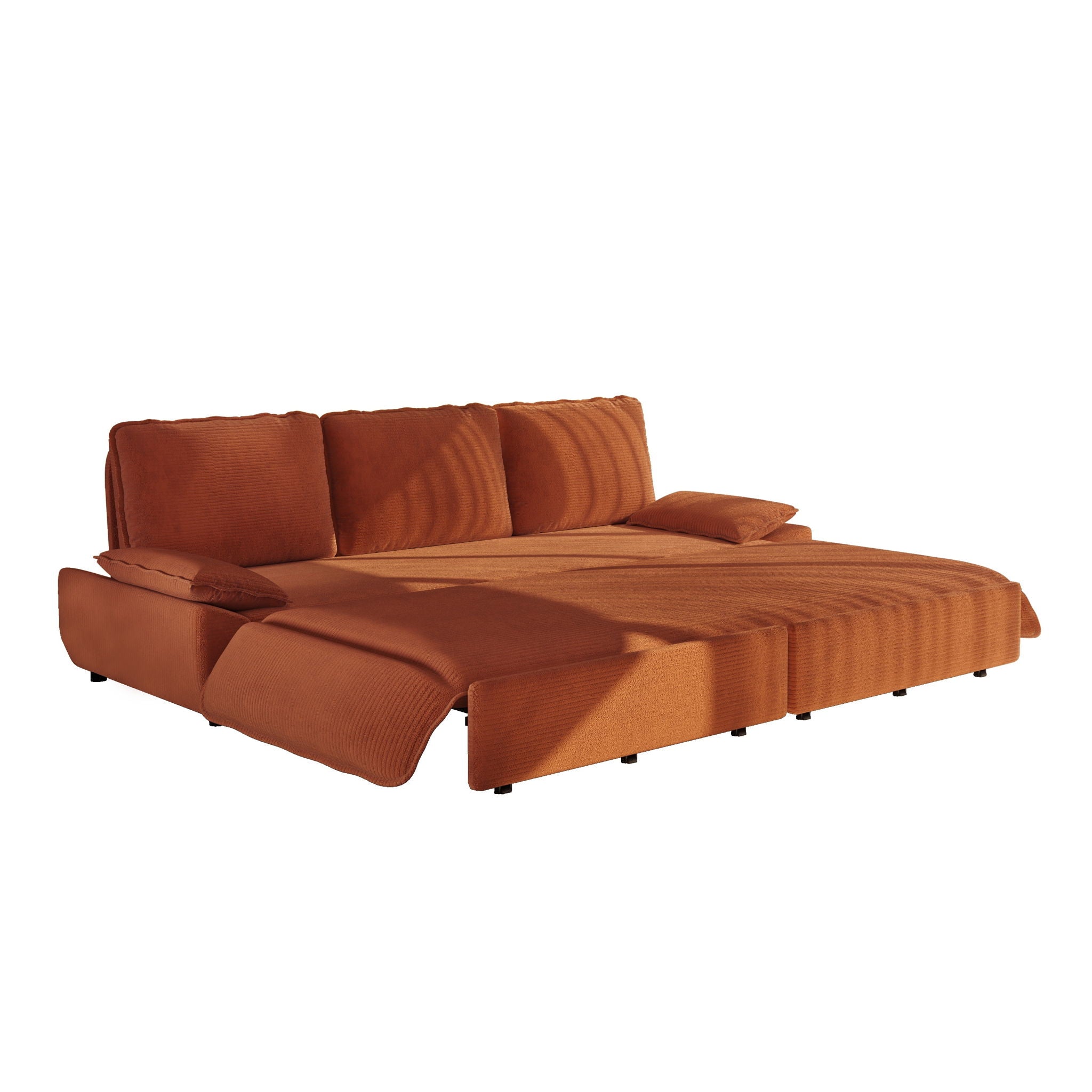 King Size Pull Out Sofa Bed, 3 In 1 Convertible Multifunctional