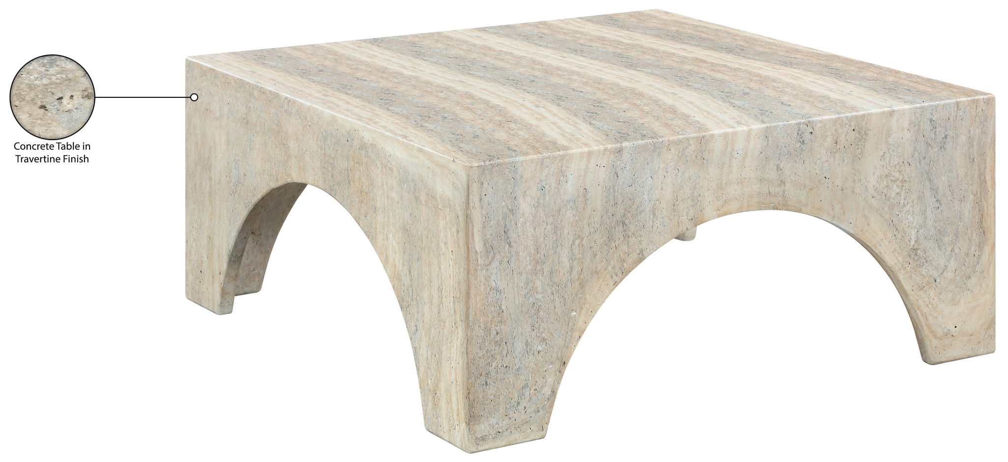 Renza - Concrete And Fiberglass Indoor / Outdoor Table