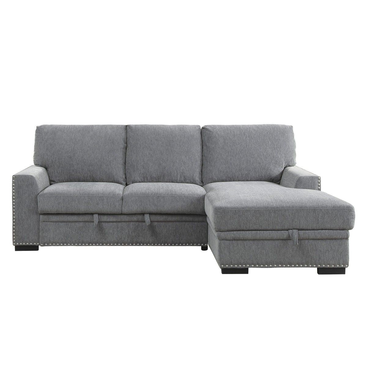 Morelia - 2 Piece Sectional With Pull-Out Bed And Chaise With Hidden Storage