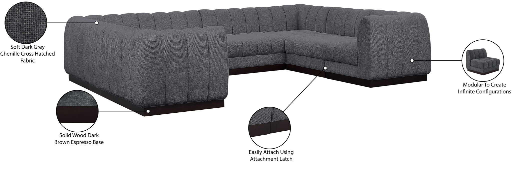 Quinn - 8 Piece Modular Sectional