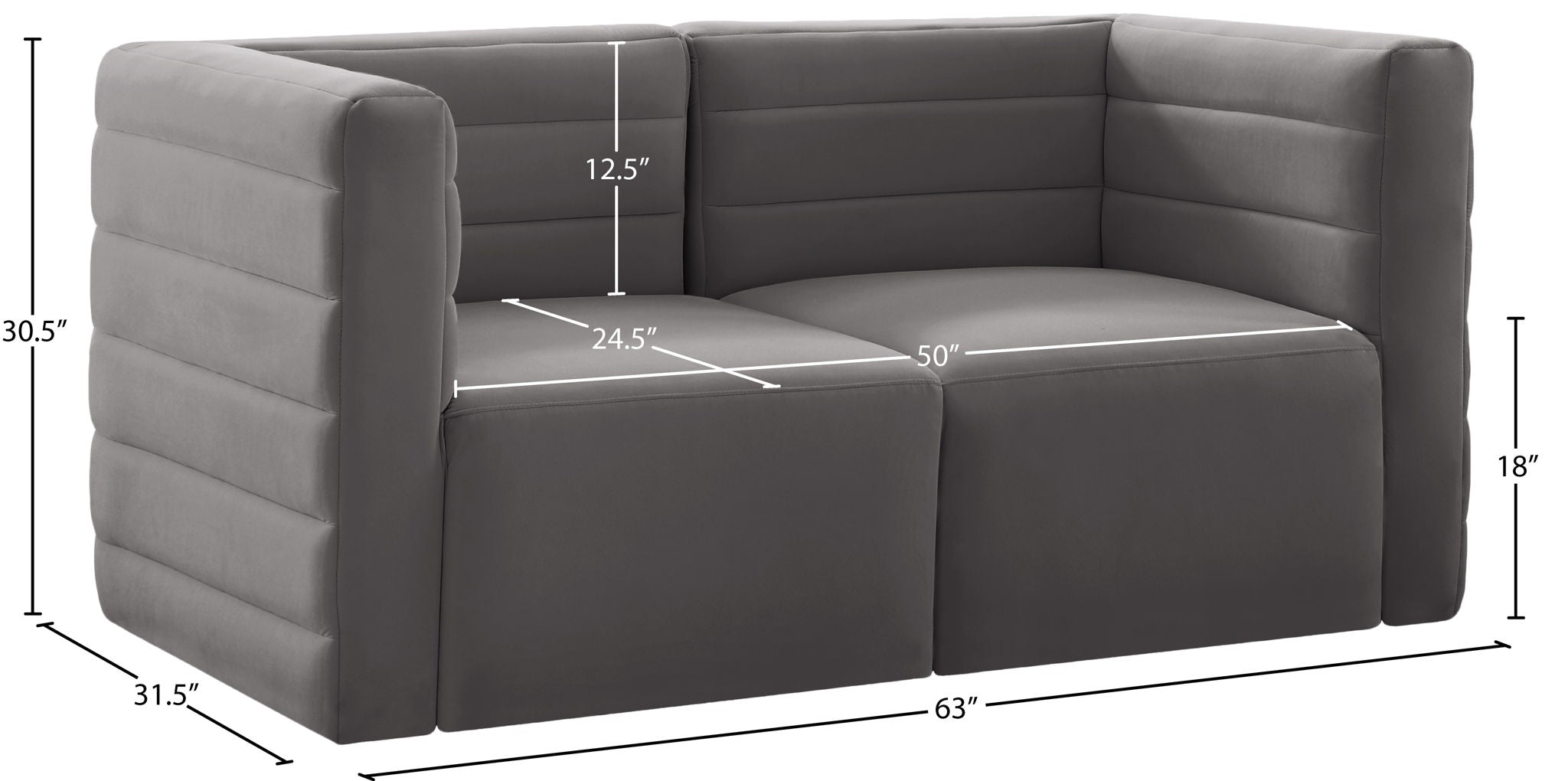 Quincy - Modular 2 Seat Sofa