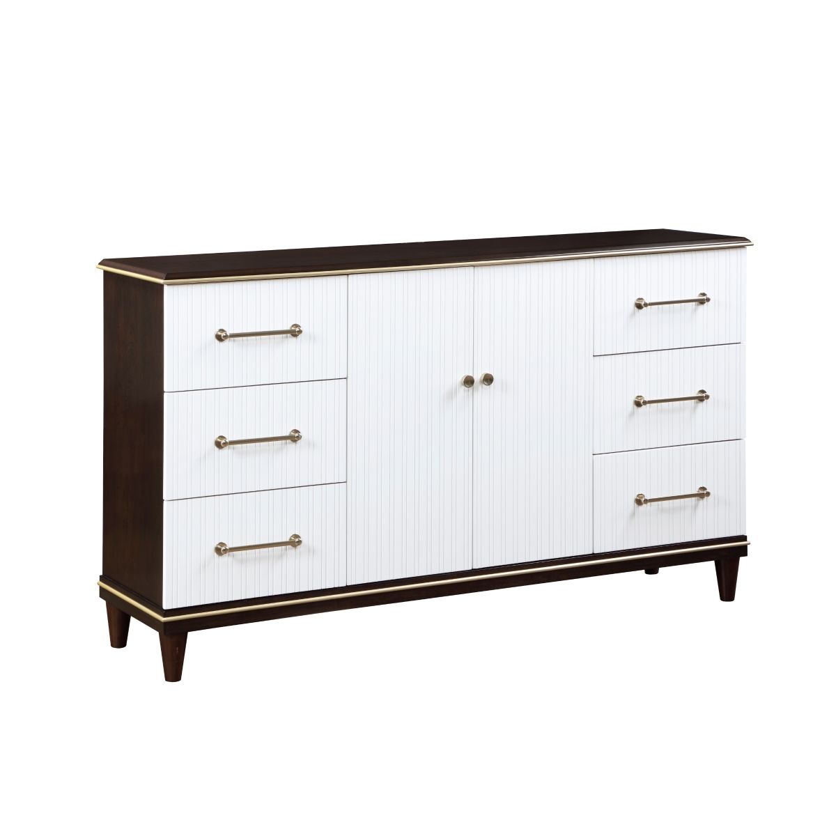 Niles - Dresser - White / Cherry