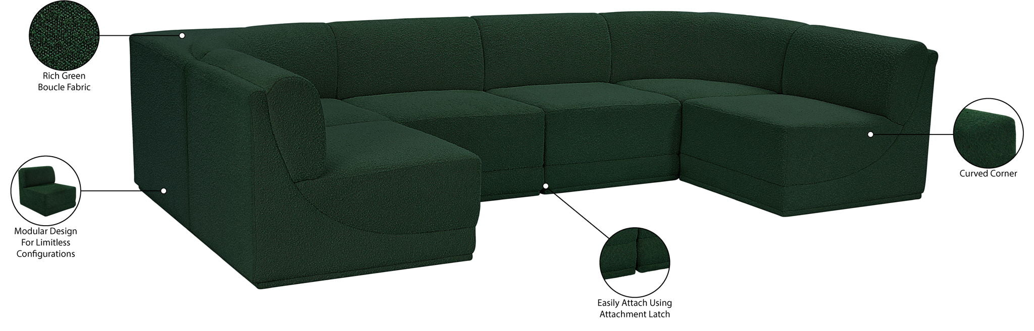 Ollie - 6 Piece Modular Sectional