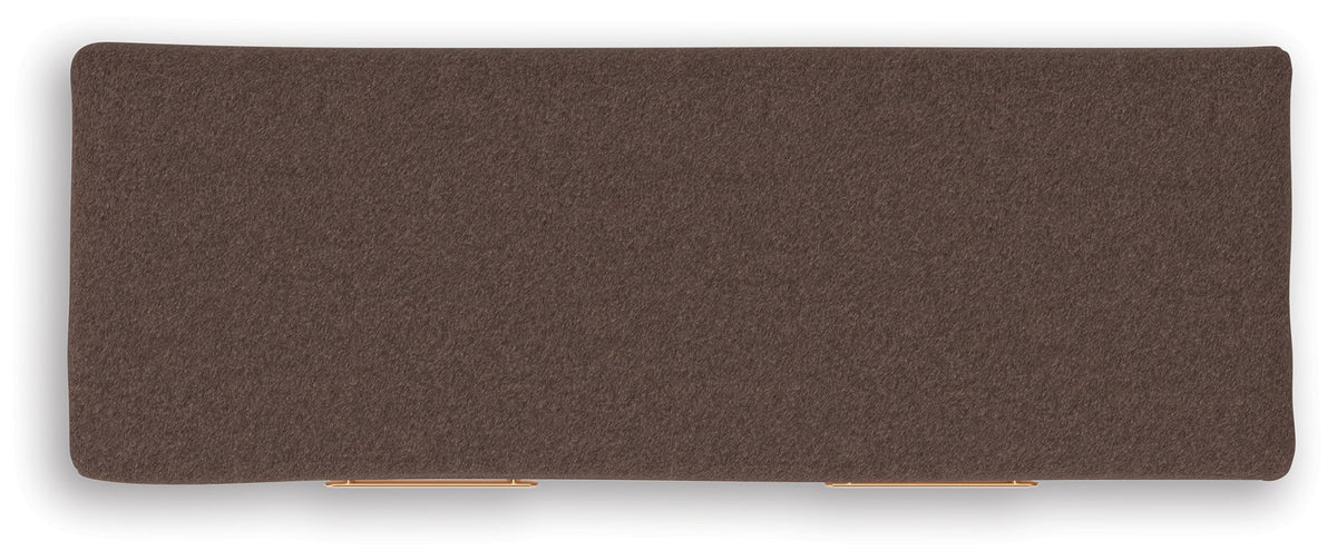 Kinlanni - Bedroom Upholstered Storage Bench - Tan / Brown