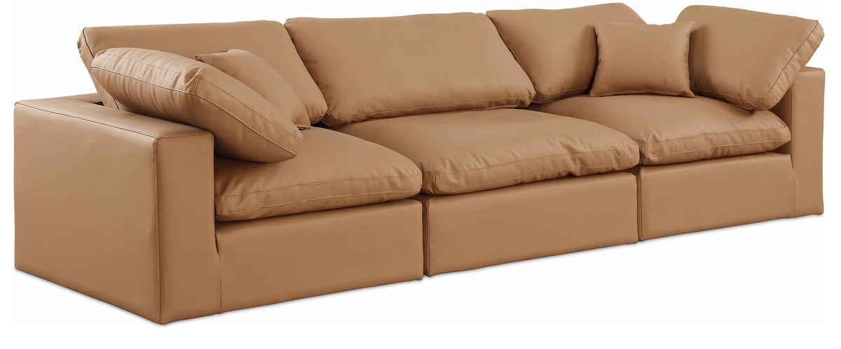 Comfy - Faux Leather Modular Sofa 3 Seats