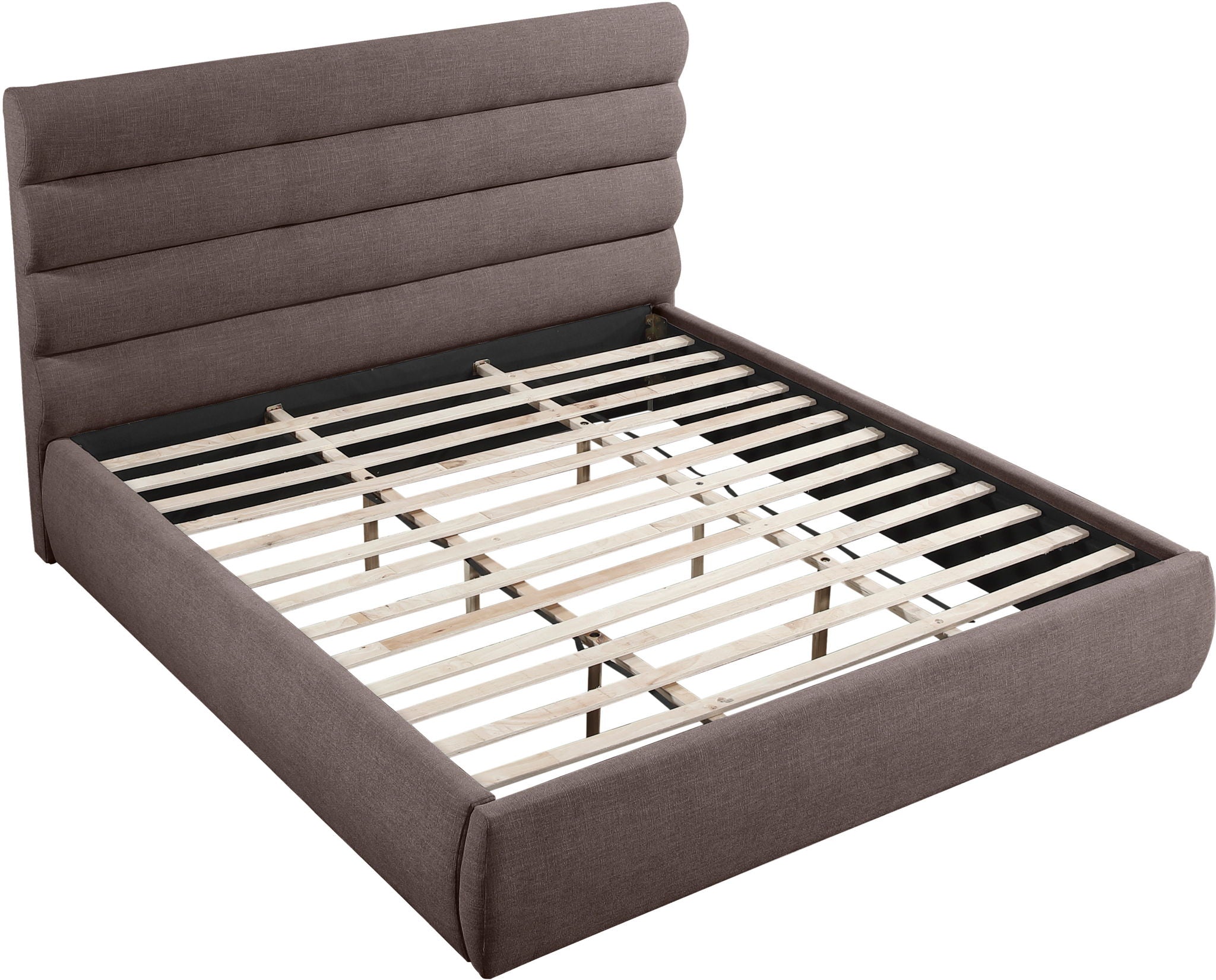Adam - Linen Fabric Bed With 52" Headboard