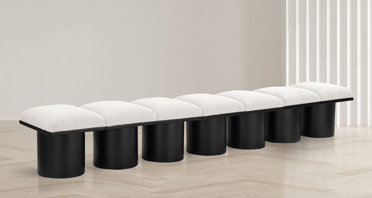 Pavilion - 7 Piece Modular Bench With Black Base
