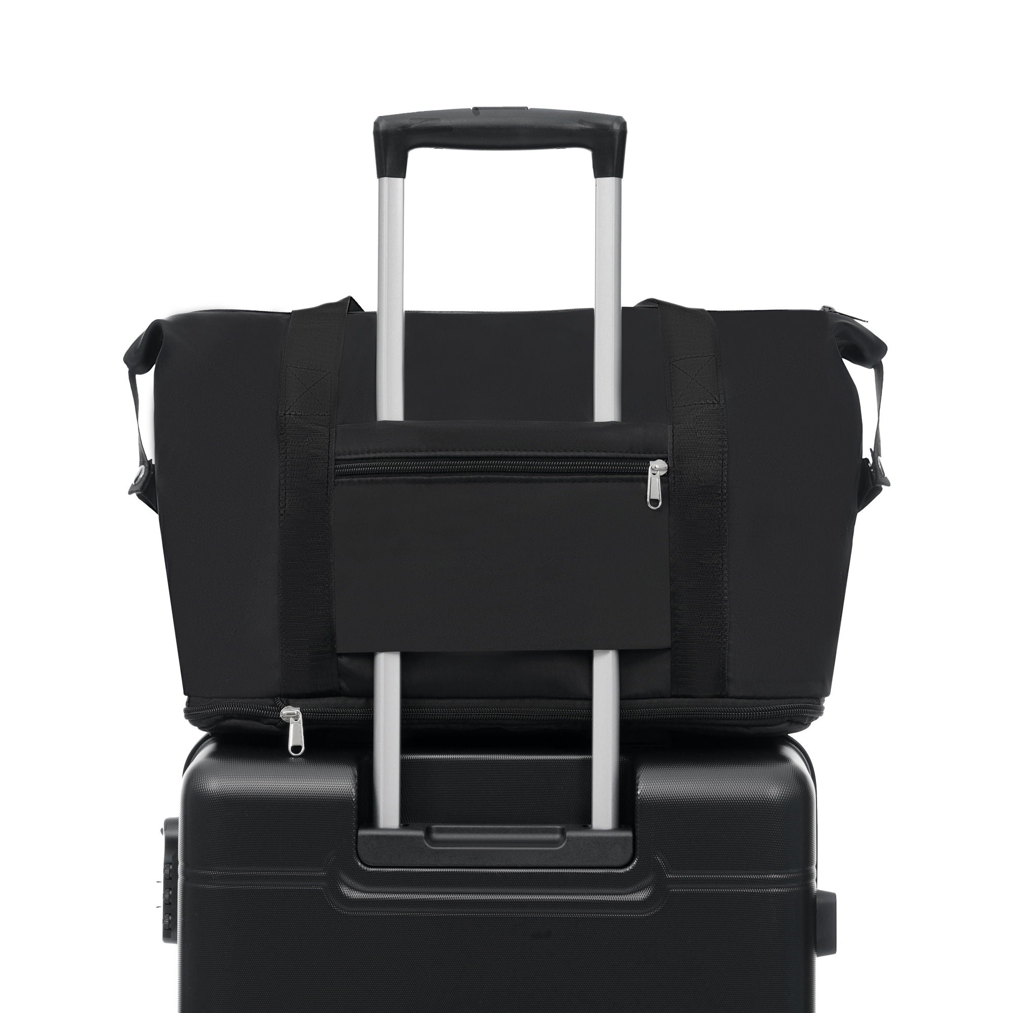 6 Piece Lightweight Hardshell Luggage Set With Double Spinner Wheels, Password Lock