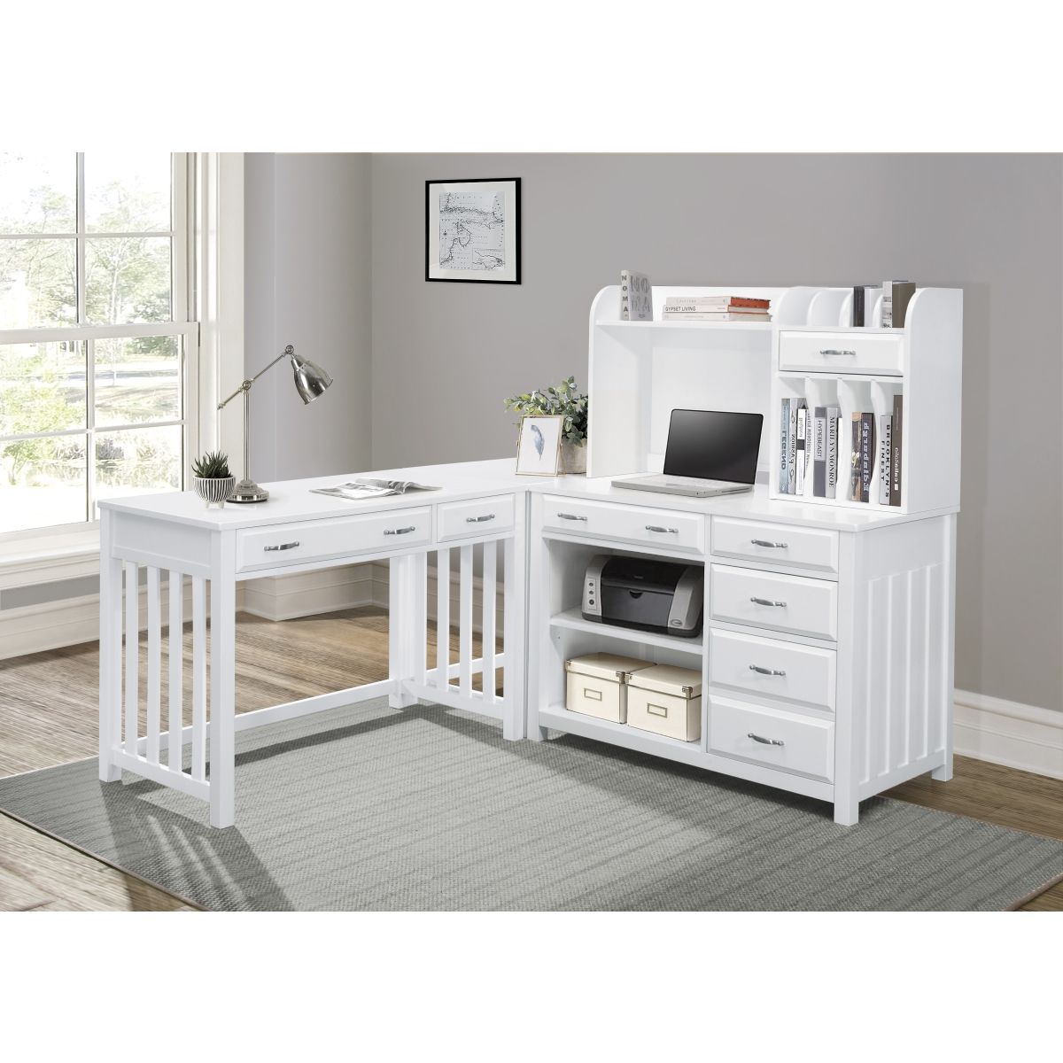 Blanche - Desk With Hutch