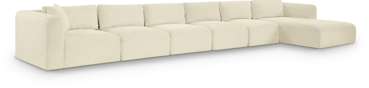Shaggy - 6 Piece Modular Sectional With Chaise