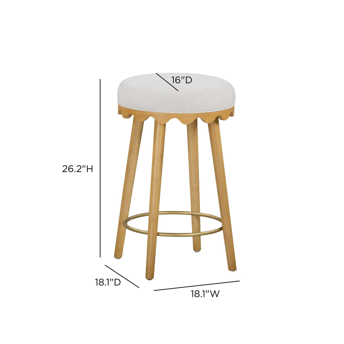 Oodle - Performance Vegan Mohair Stool