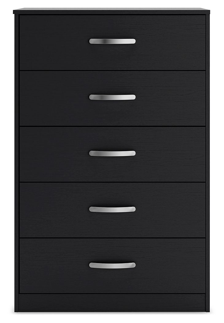 Finch - Five Drawer Chest - 46" Height - Black