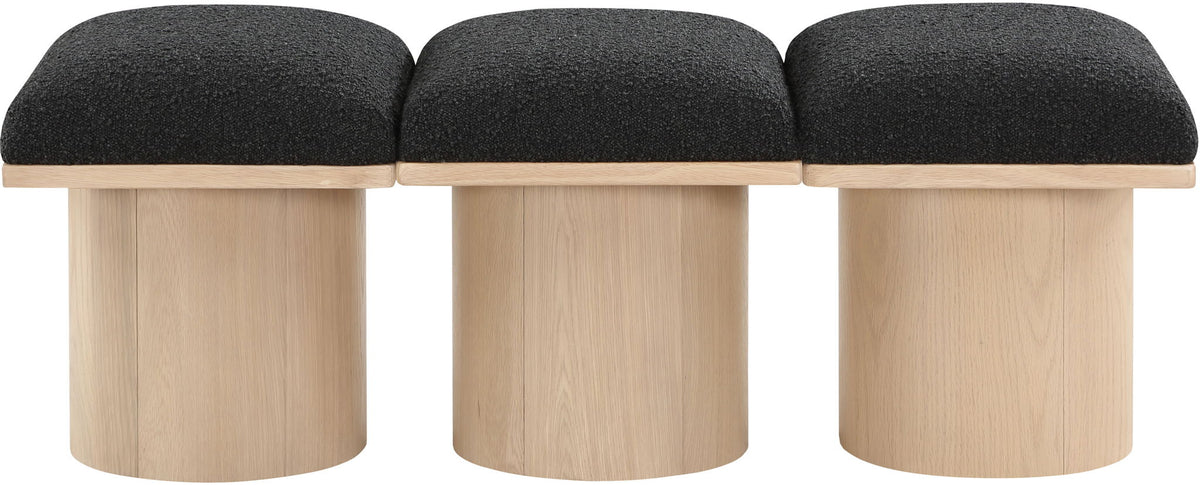 Pavilion - 3 Piece Modular Bench With Natural Base
