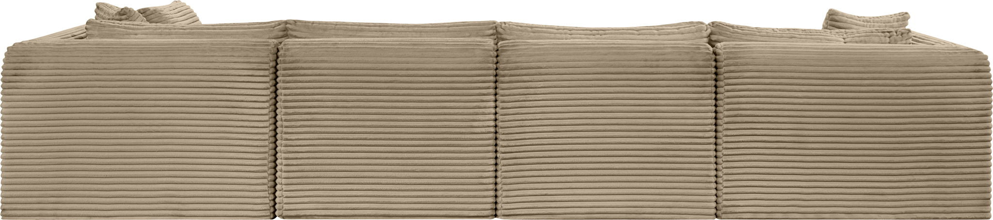 Shaggy - Fabric 6 Piece Modular U-Shaped Sectional