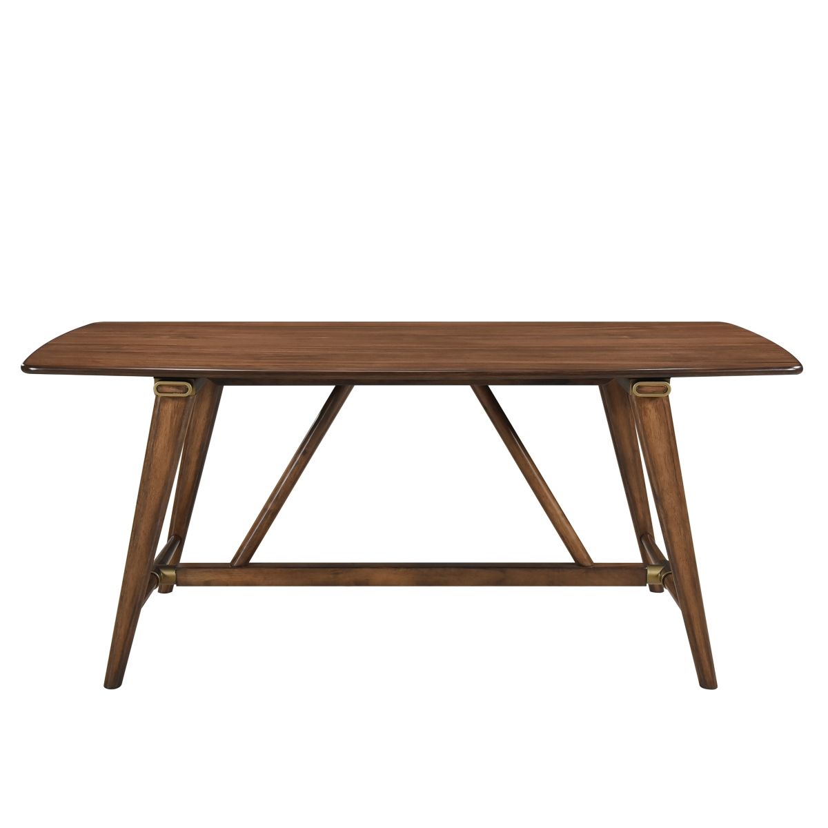 Monroe - 5 Piece Dining Room Set (Table & 4 Side Chairs) - Walnut / Beige