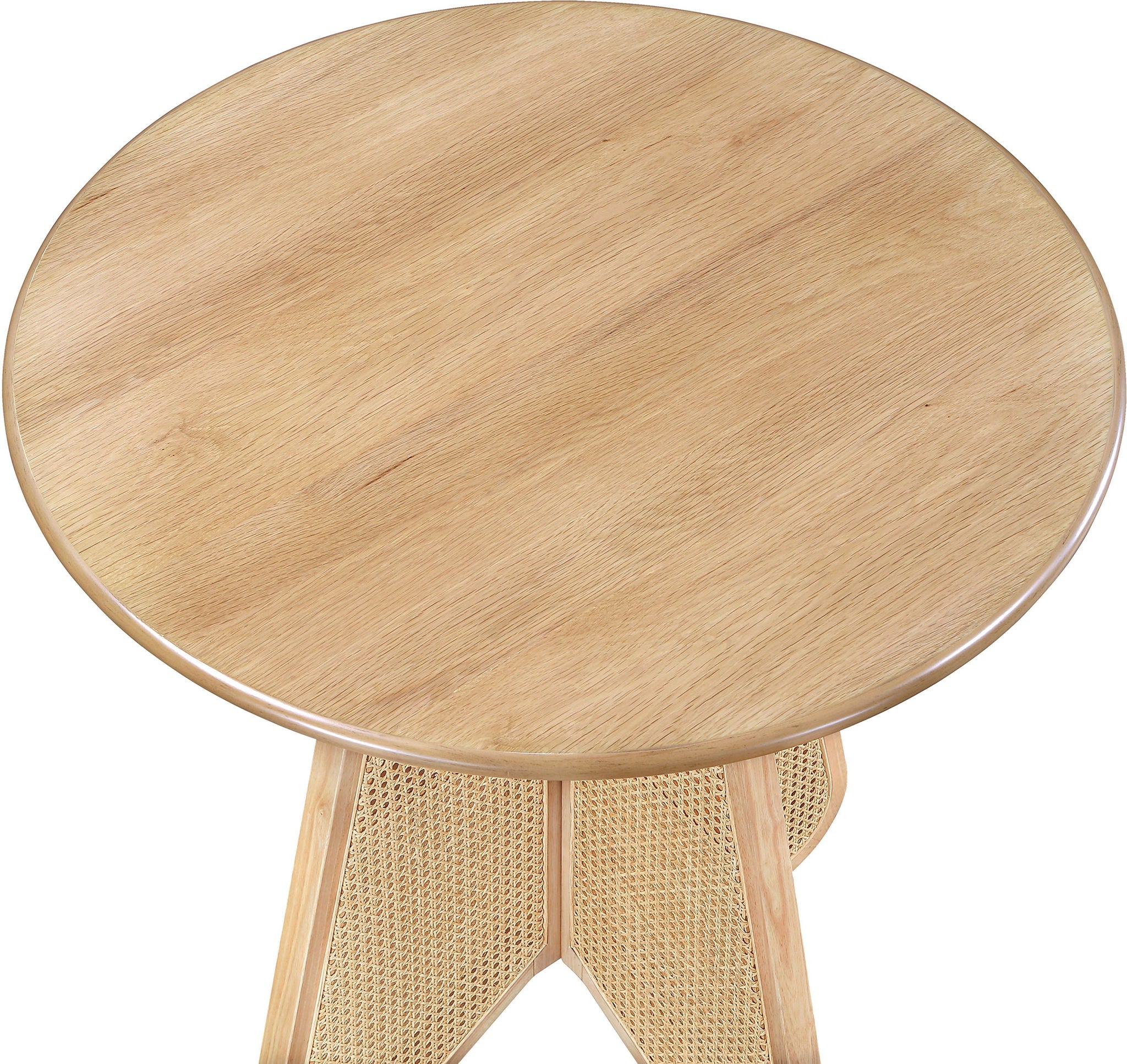 Butterfly - Solid Wood And Natural Cane Table With Natural Top