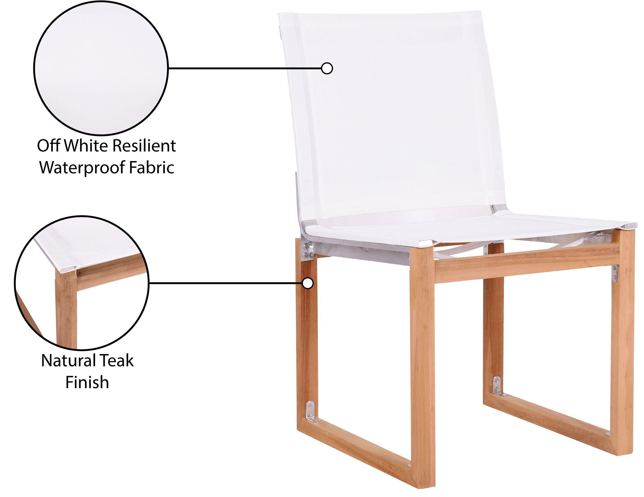 Tulum - Water Resistant Outdoor Patio Dining Side Chair
