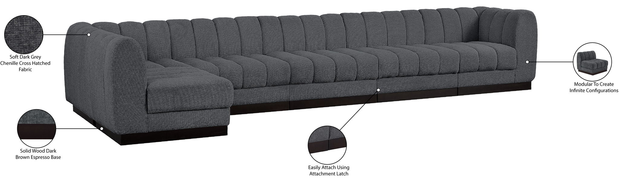 Quinn - 6 Piece Modular Sectional
