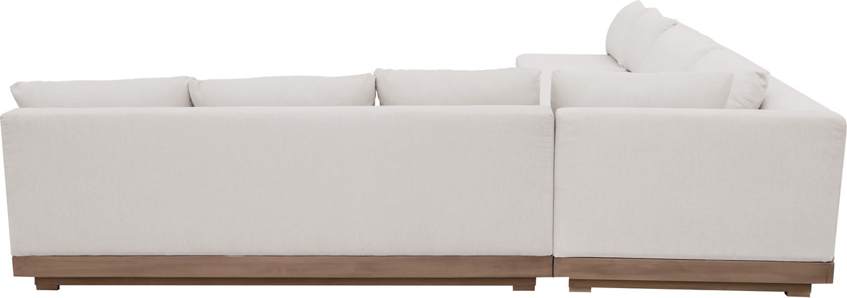 Solace - Olefin Performance Fabric 4 Piece Outdoor Patio Modular Sectional