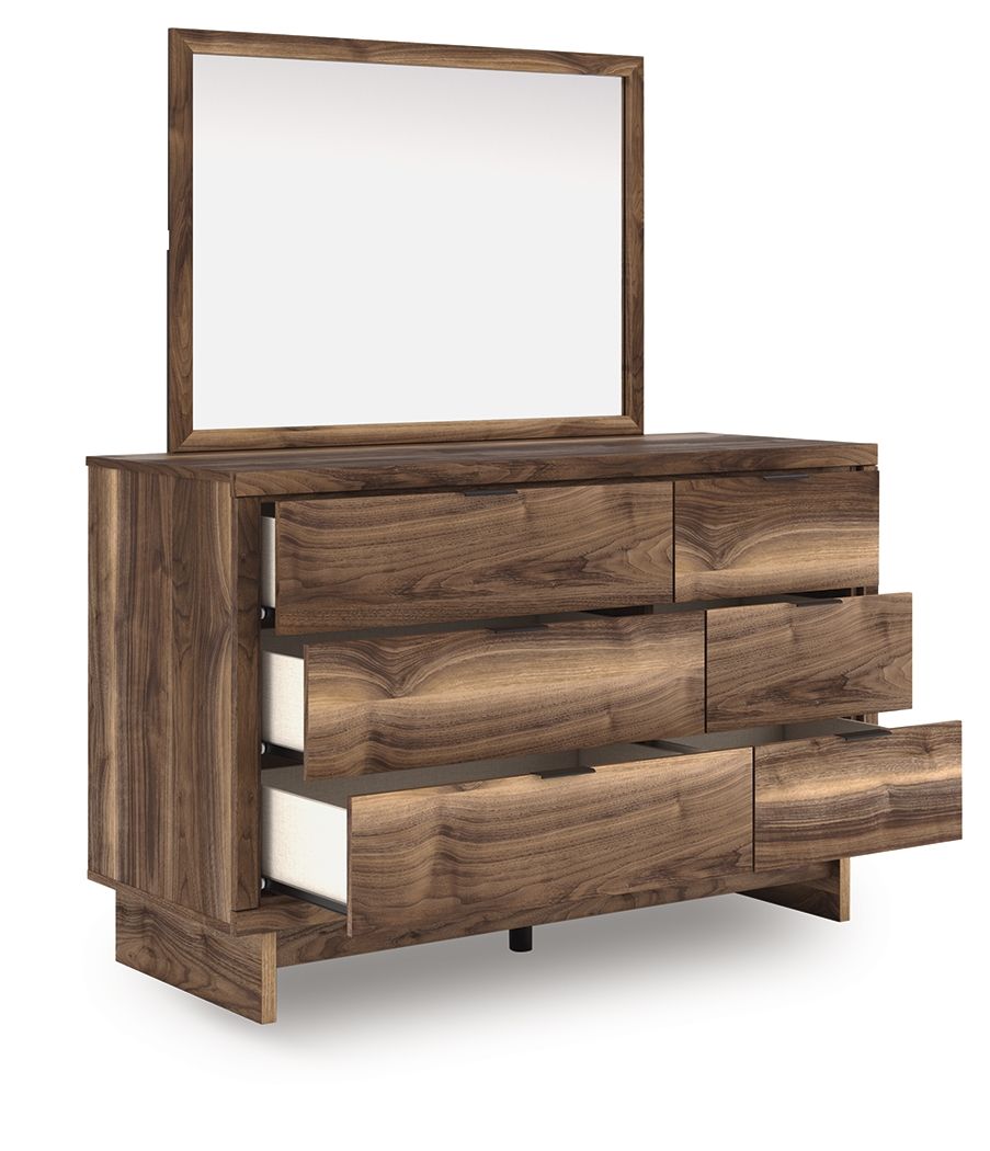 Chirason - Dresser And Mirror - Brown