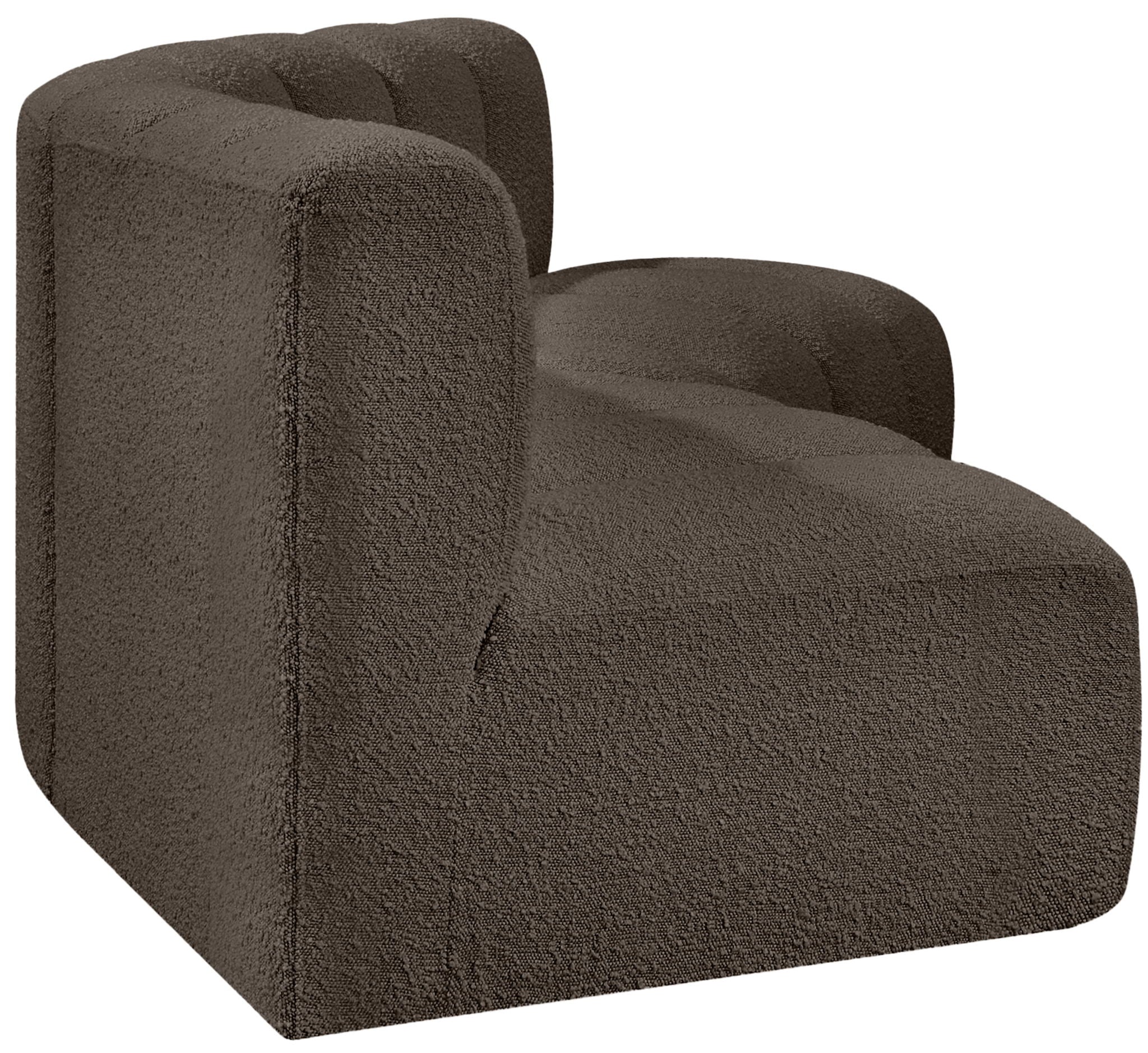 Arc - Boucle Fabric 3 Piece Modular Corner Sofa