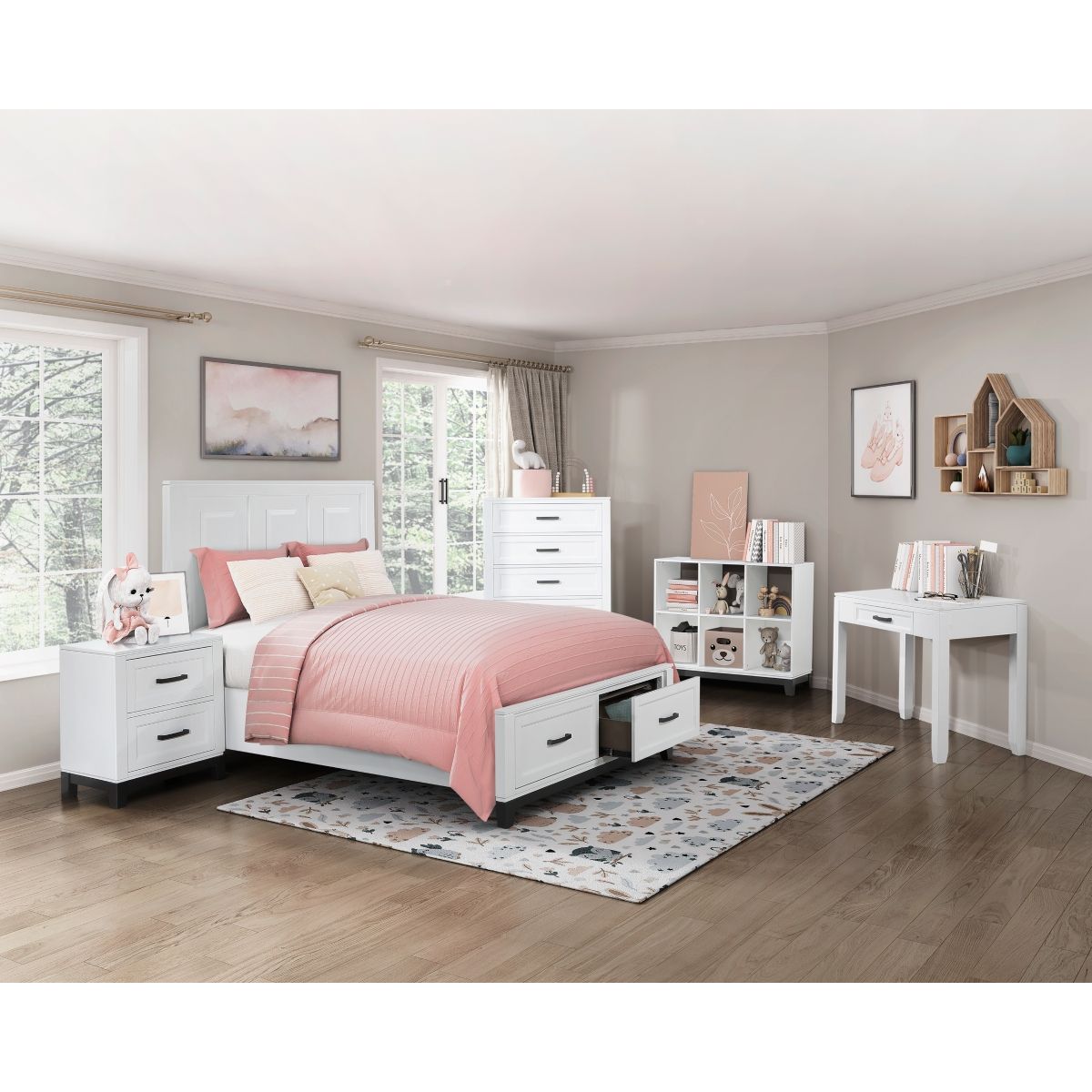 Garretson - Platform Bed With Footboard Storage