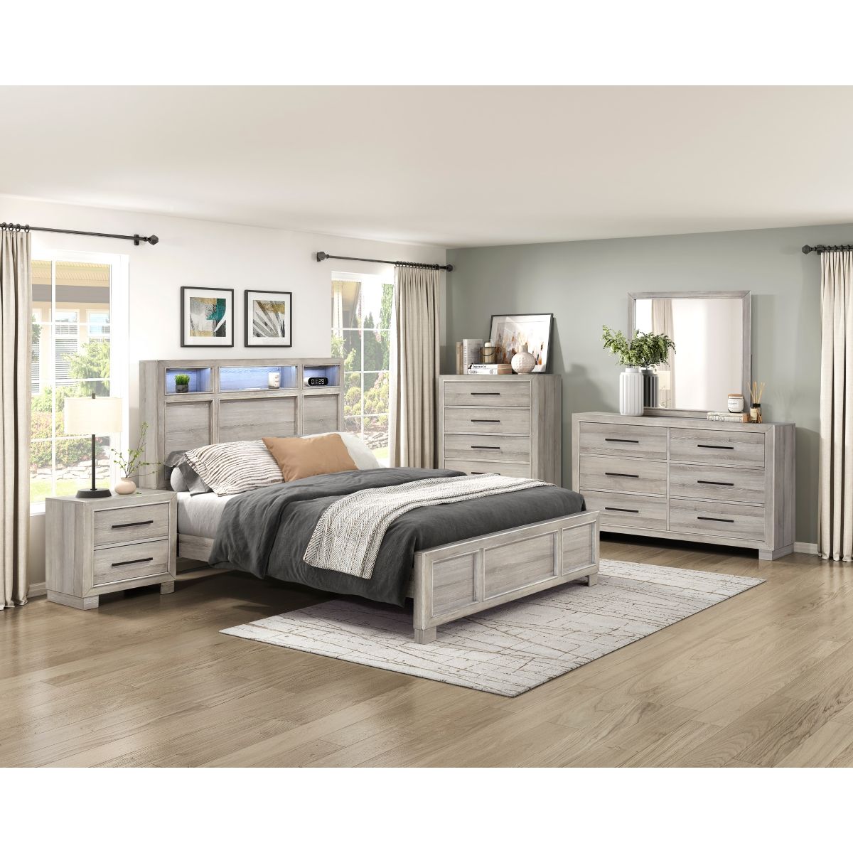 Everett - Dresser - Gray