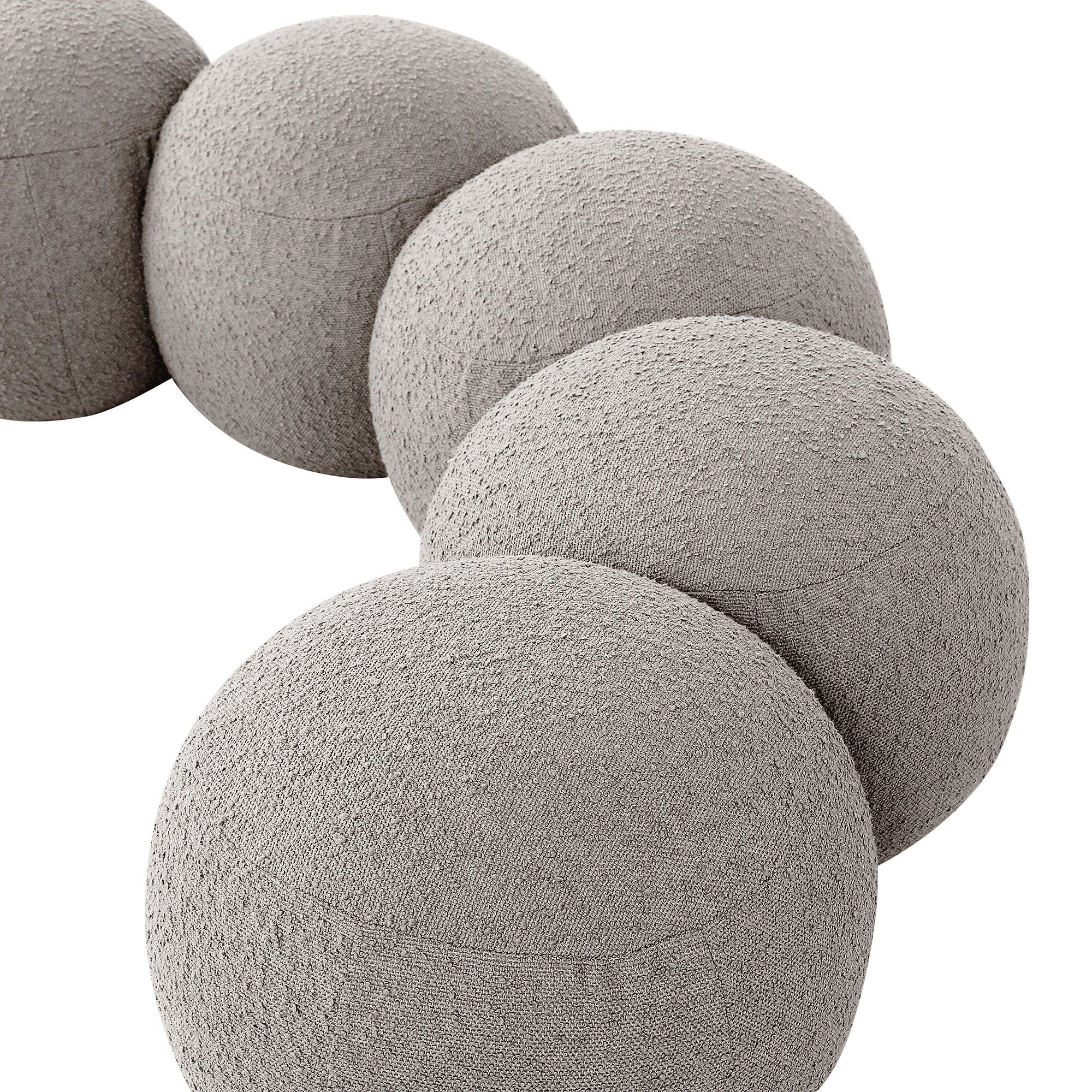 Apollo - Boucle Fabric Bench