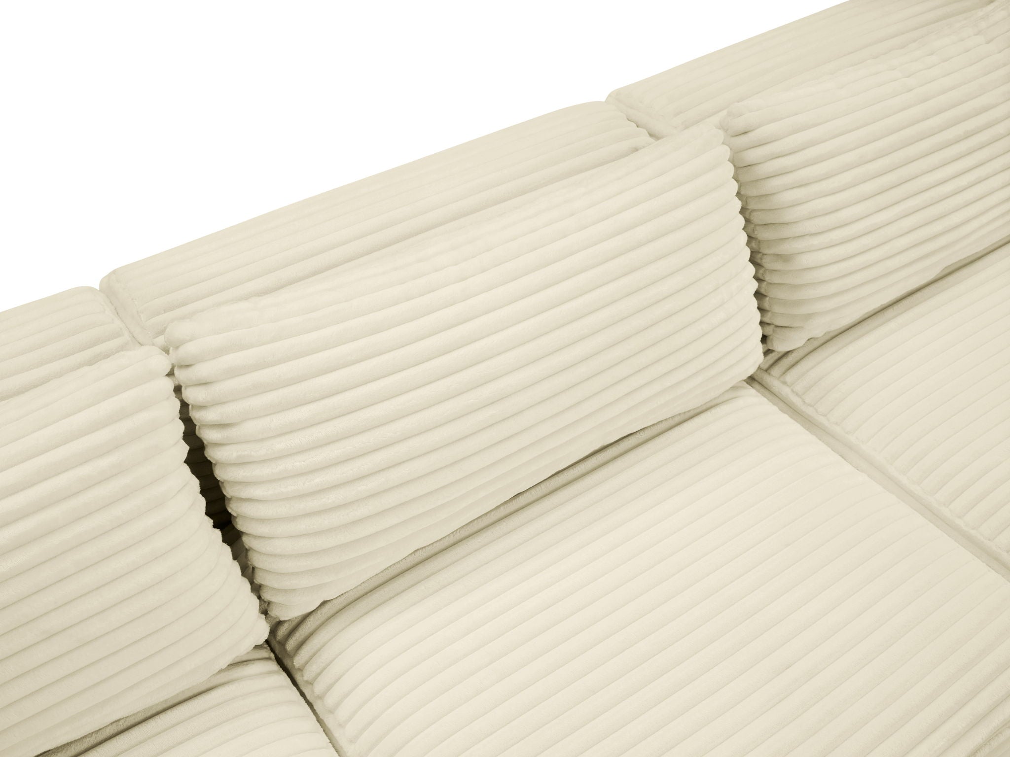Shaggy - 7 Piece Modular U-Shaped Sectional With Ottoman
