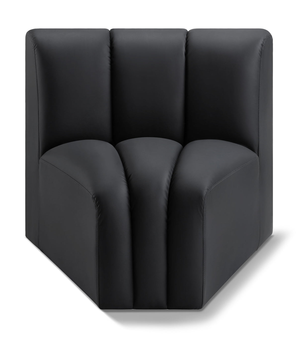 Arc - Faux Leather Curved Corner Chair