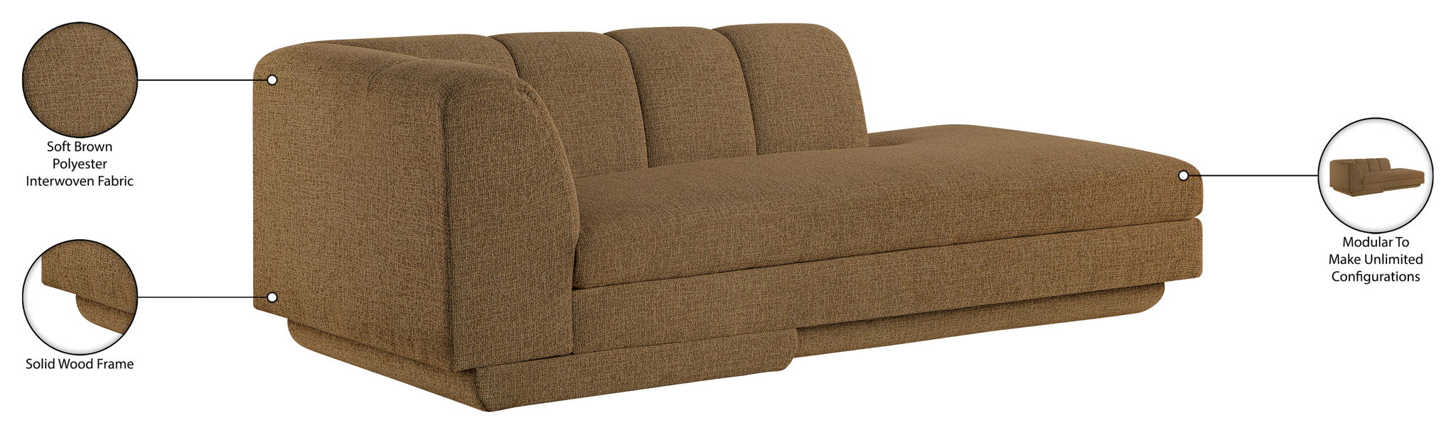 Modari - Fabric Upholstered Chaise