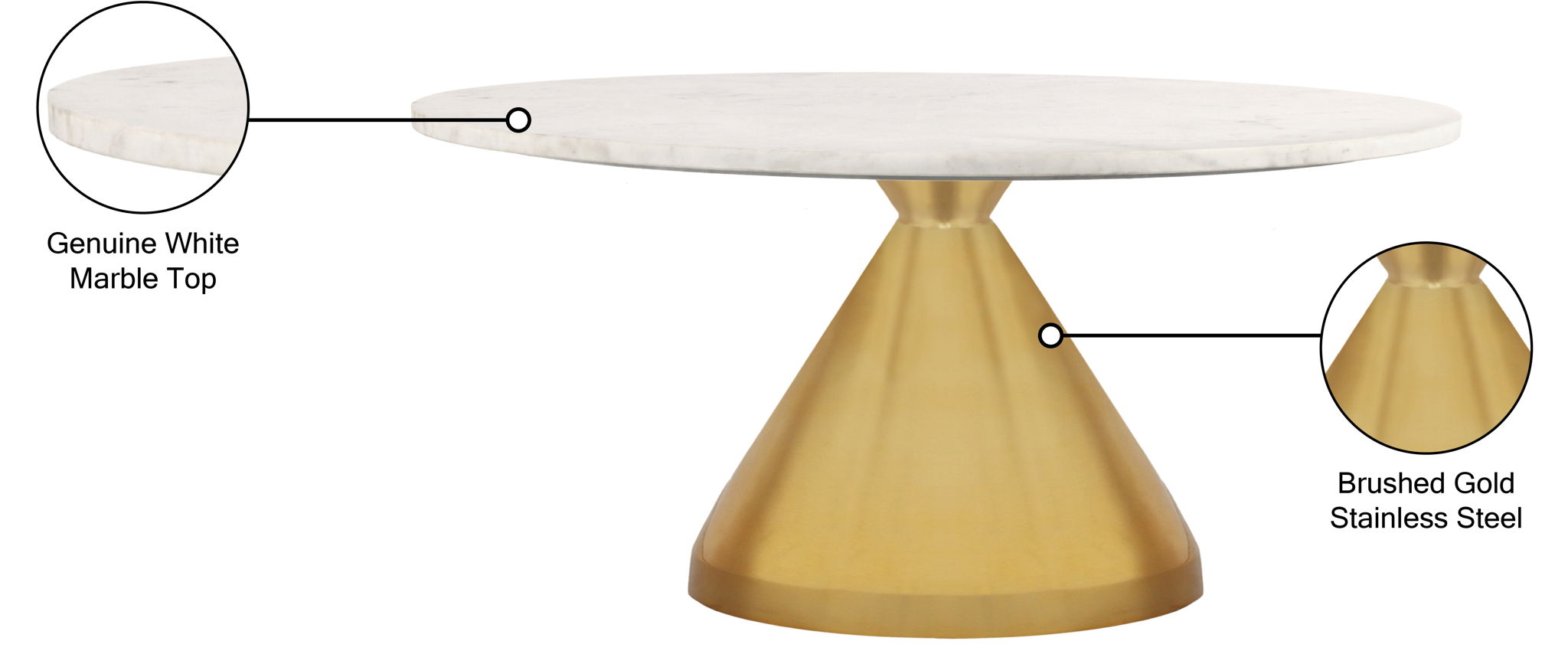 Emery - Coffee Table - White