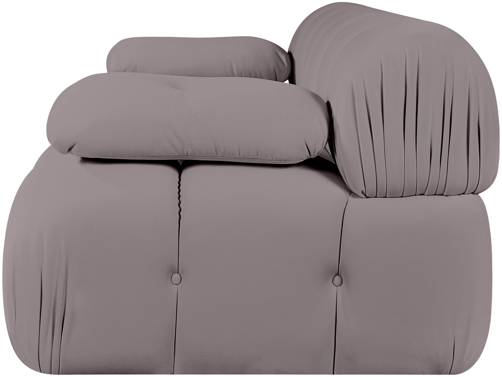 Orin - Velvet Performance Fabric Upholstered 2 Piece Modular Sofa