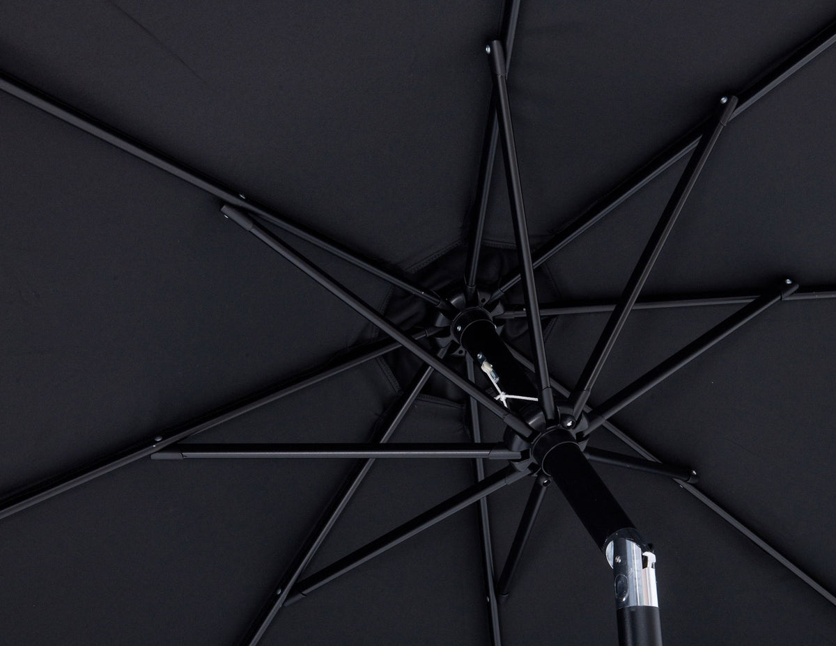 Fiji - Aluminum Patio Umbrella With Square White And Black Base