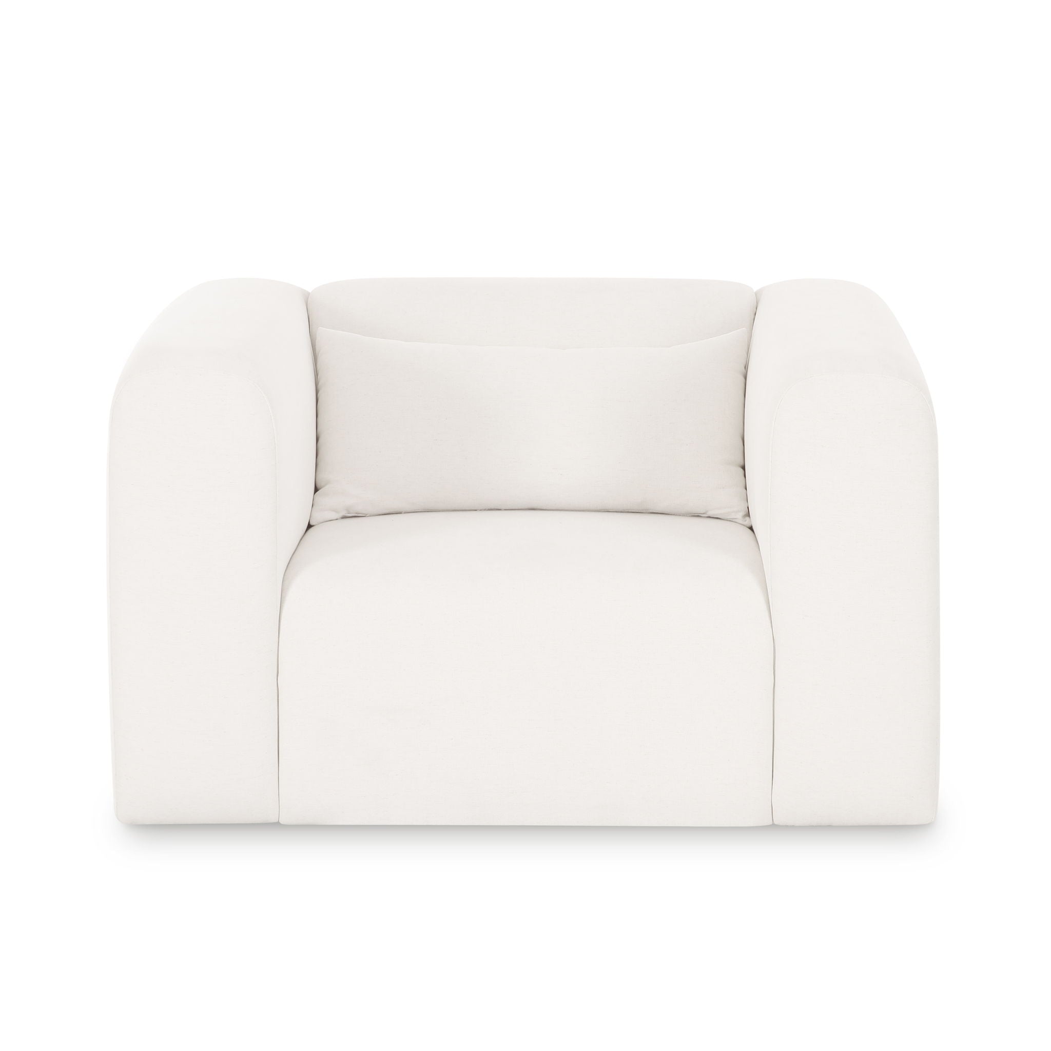 Tarra - Chenille Armchair - Cream