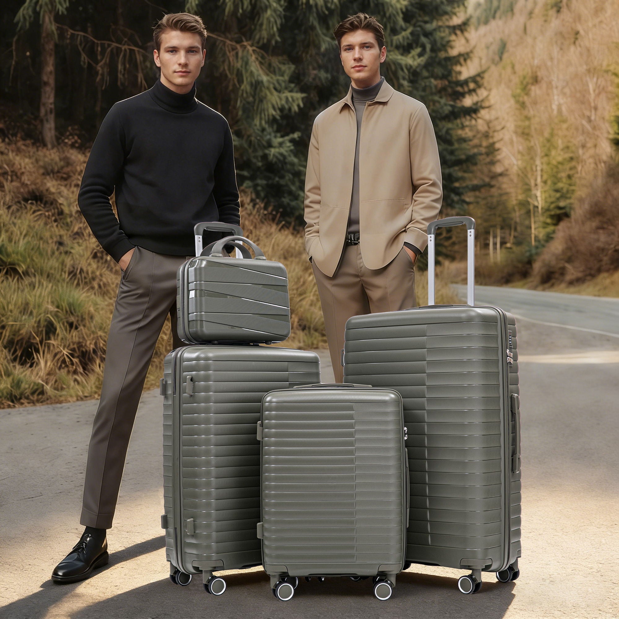 4 Piece Luggage Set, Combination Lock
