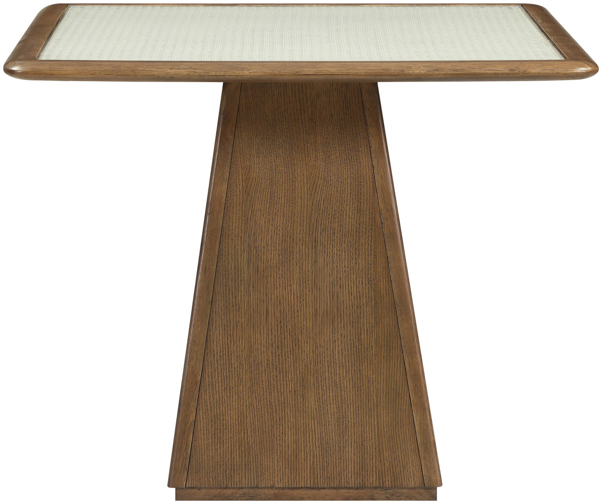 Atrium - Glass Top And Wood Base Dining Table
