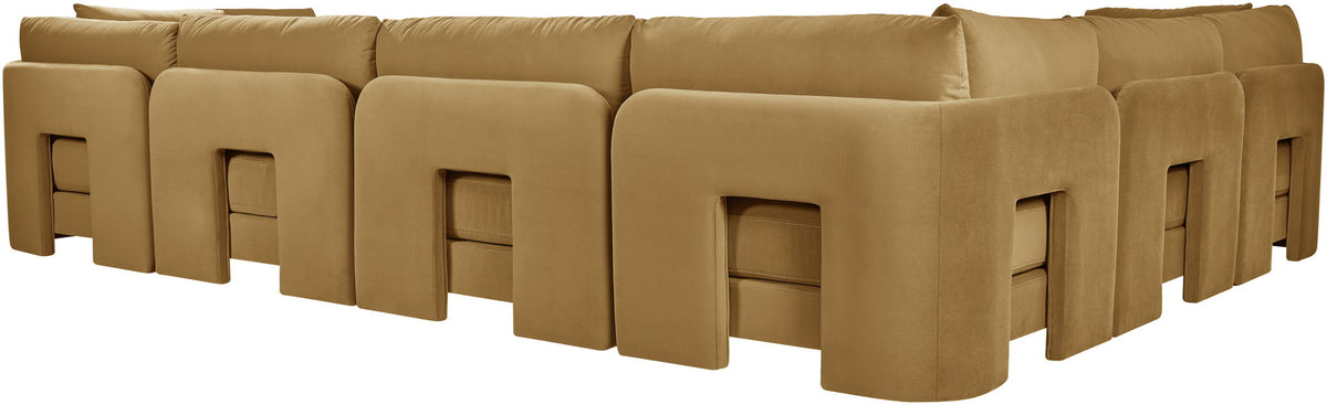 Hammond - Velvet Performance Fabric Upholstered 6 Piece Corner Sectional