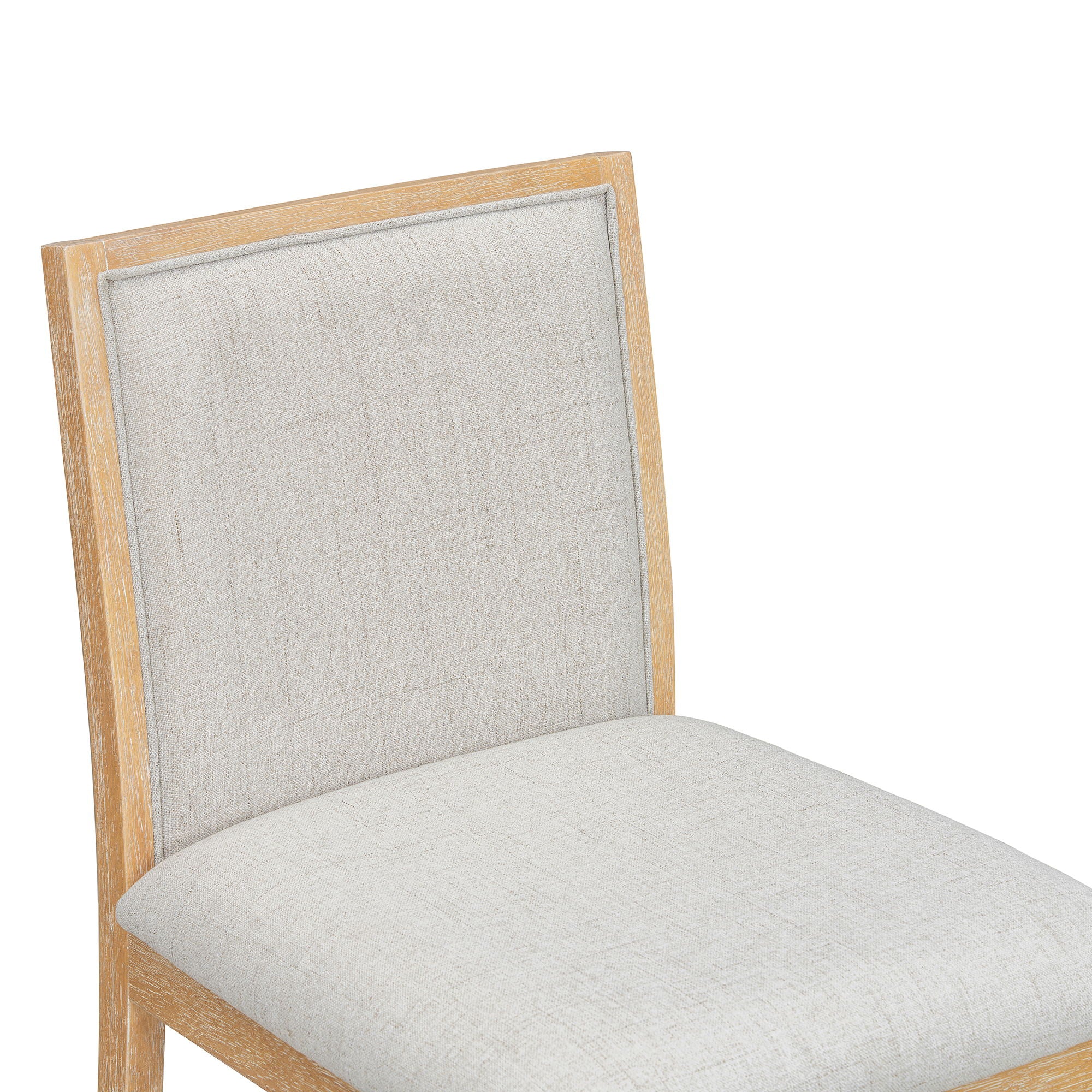 Dining Set With Rectangular Table, 4 Upholstered Chairs & 1 Padded Bench