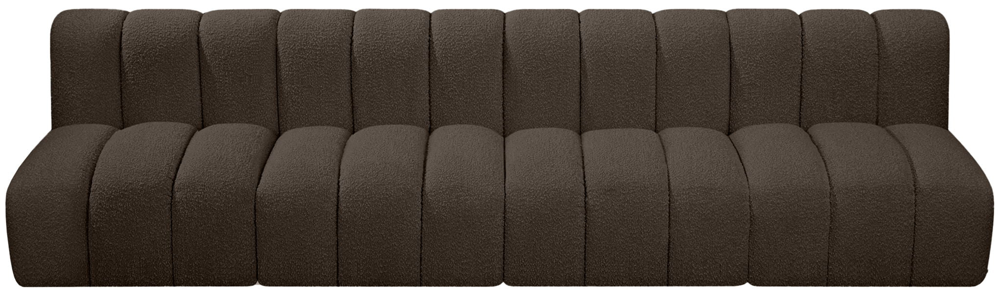 Arc - Boucle Fabric 4 Seats Modular Sofa