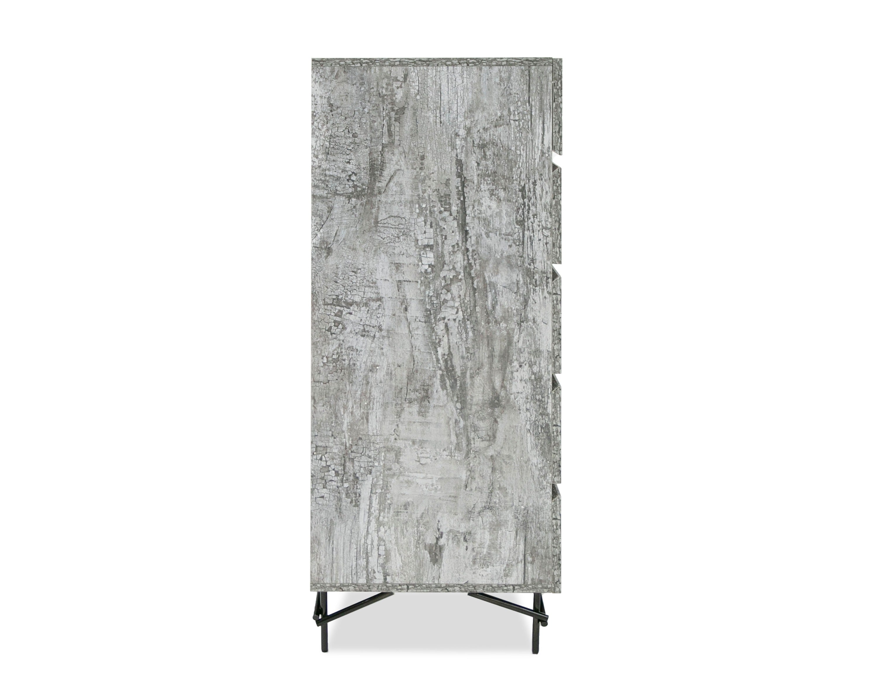 Nova Domus Aria - Italian Modern Multi Grey with texture Chest