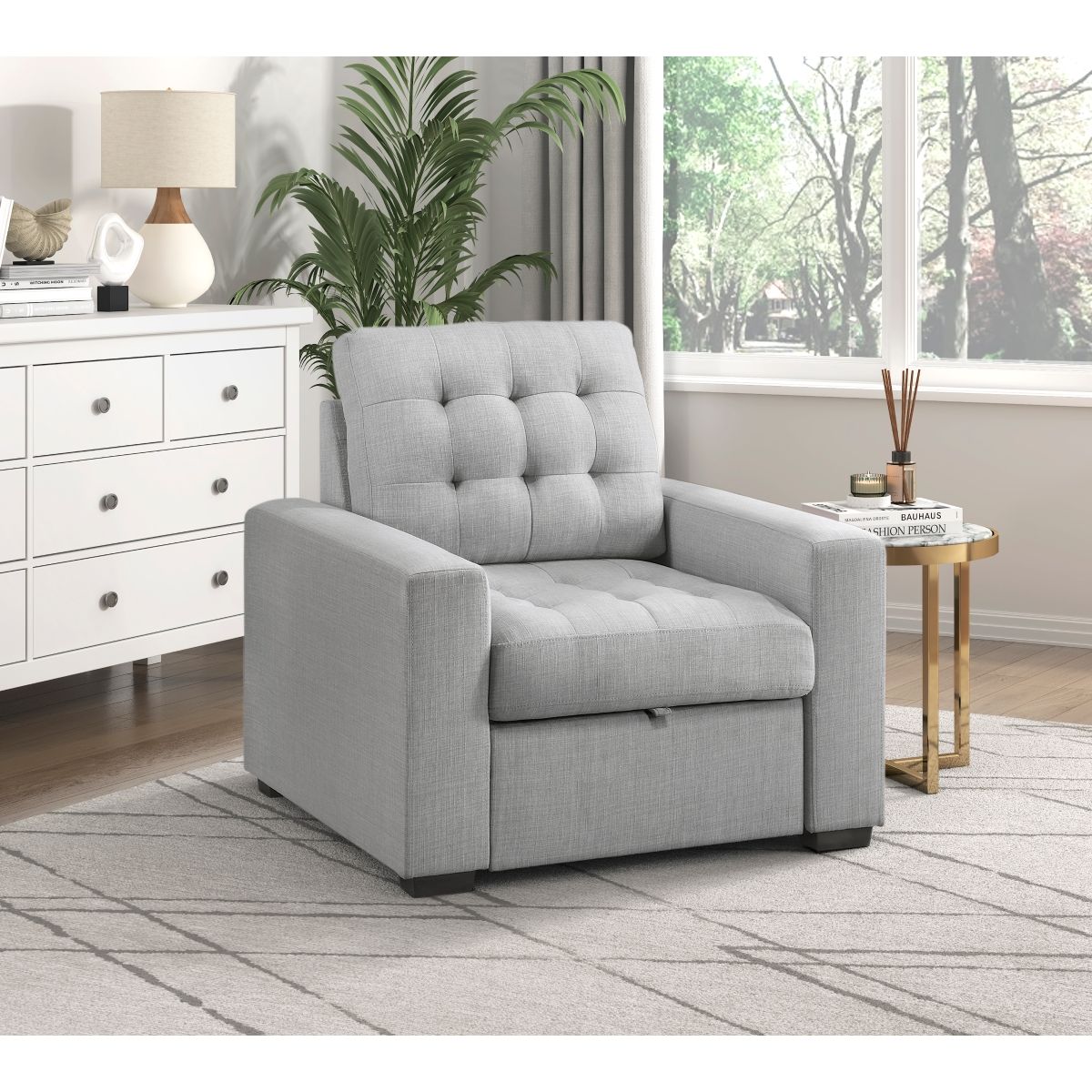 Mccafferty - Chair With Pull-Out Ottoman